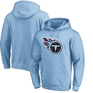 Men’s Tennessee Titans Light Blue Primary Logo Pullover Hoodie