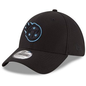 Men’s Tennessee Titans New Era Black Tone Tech Three 39THIRTY Flex Hat